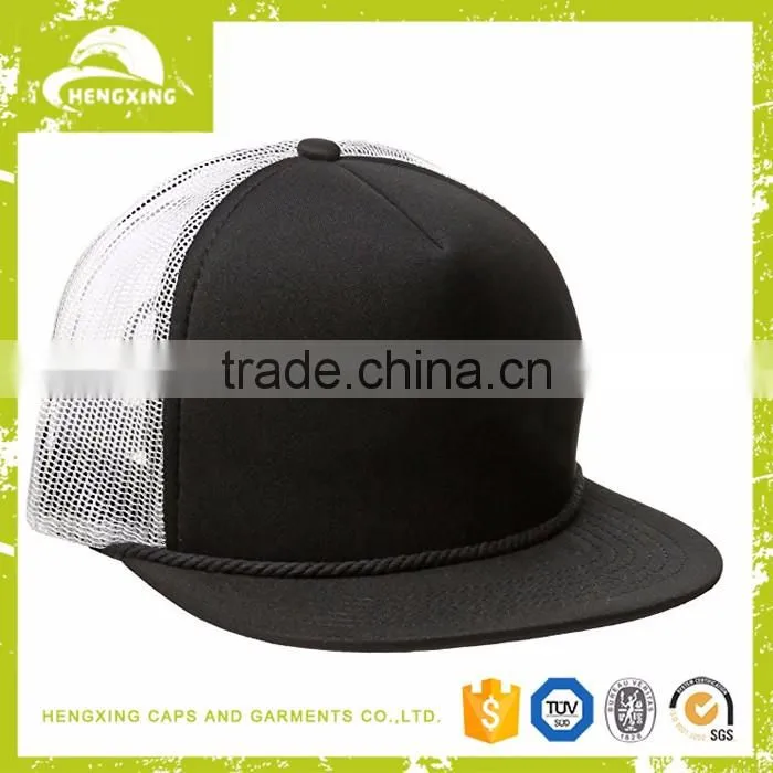cotton blank custom rope trucker cap