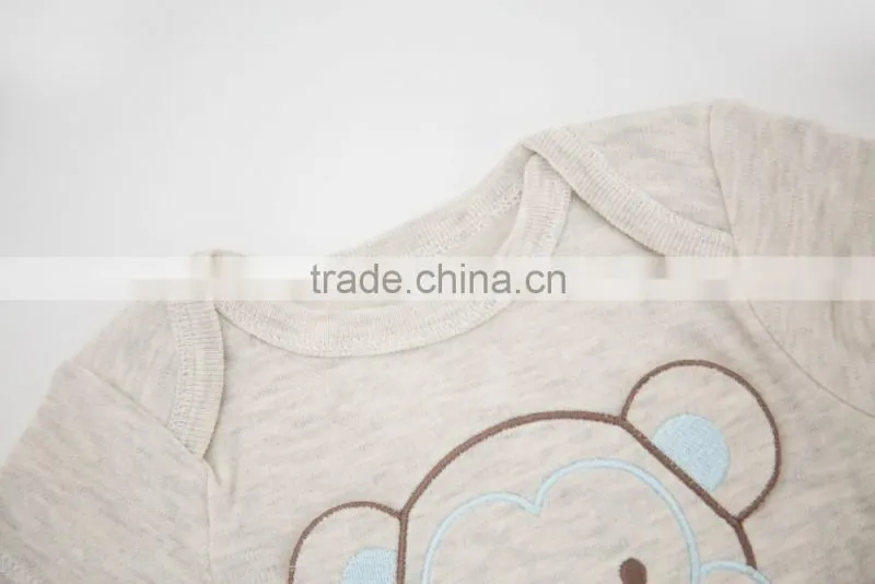 2017 New Newborn Clothes 100% Cotton Bear Design Baby Rompers For Summer