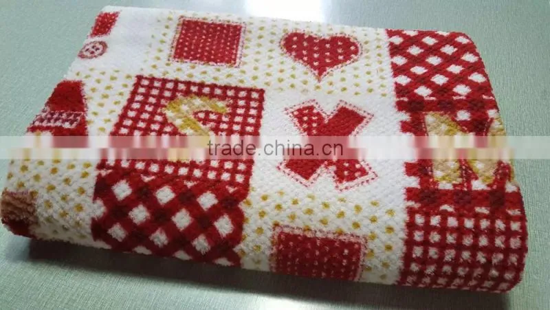 super soft printed jacquard coral fleece blanket