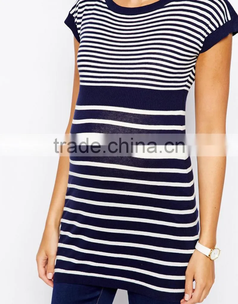 New Look Maternity Boat Neck Stripe Tunic
