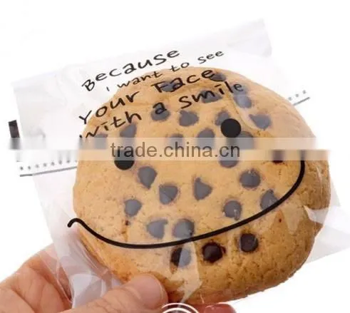 Plastic Favor Bags OPP Self Adhesive Plastic Bags White Smile