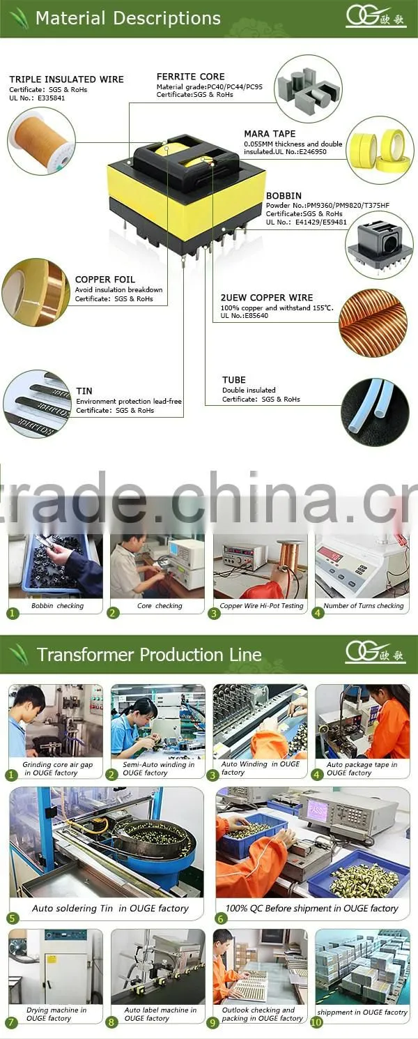 EE19 electronic components,pin3+3