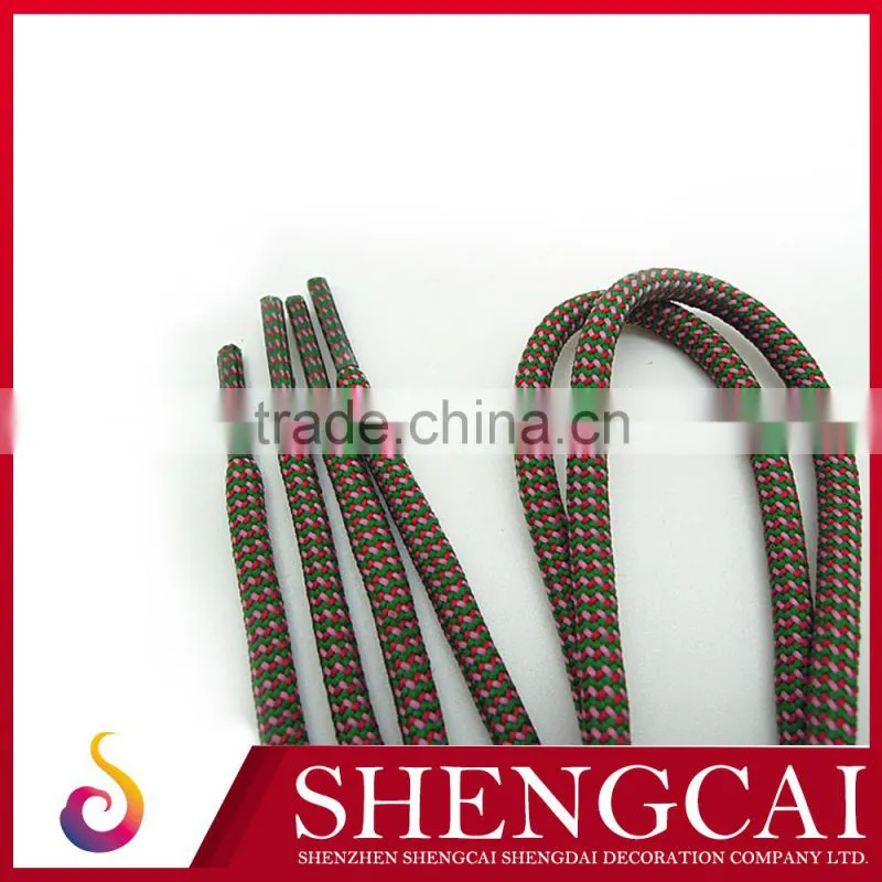Best quality cheap funny colour cheap round thick shoelace