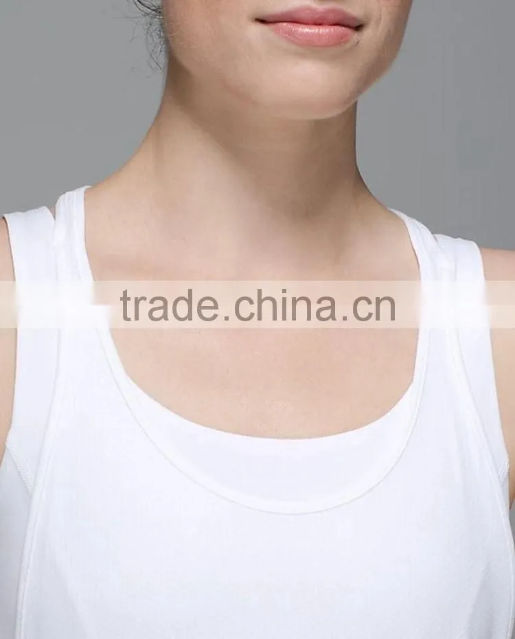 3 colors backless tight fit shirt women gym wear yoga stretch ribbed tank top custom