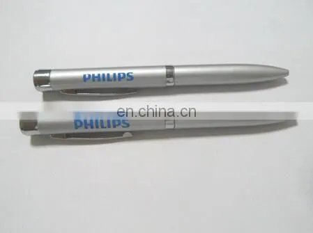 multi function school used led pen projection logo plastic pen