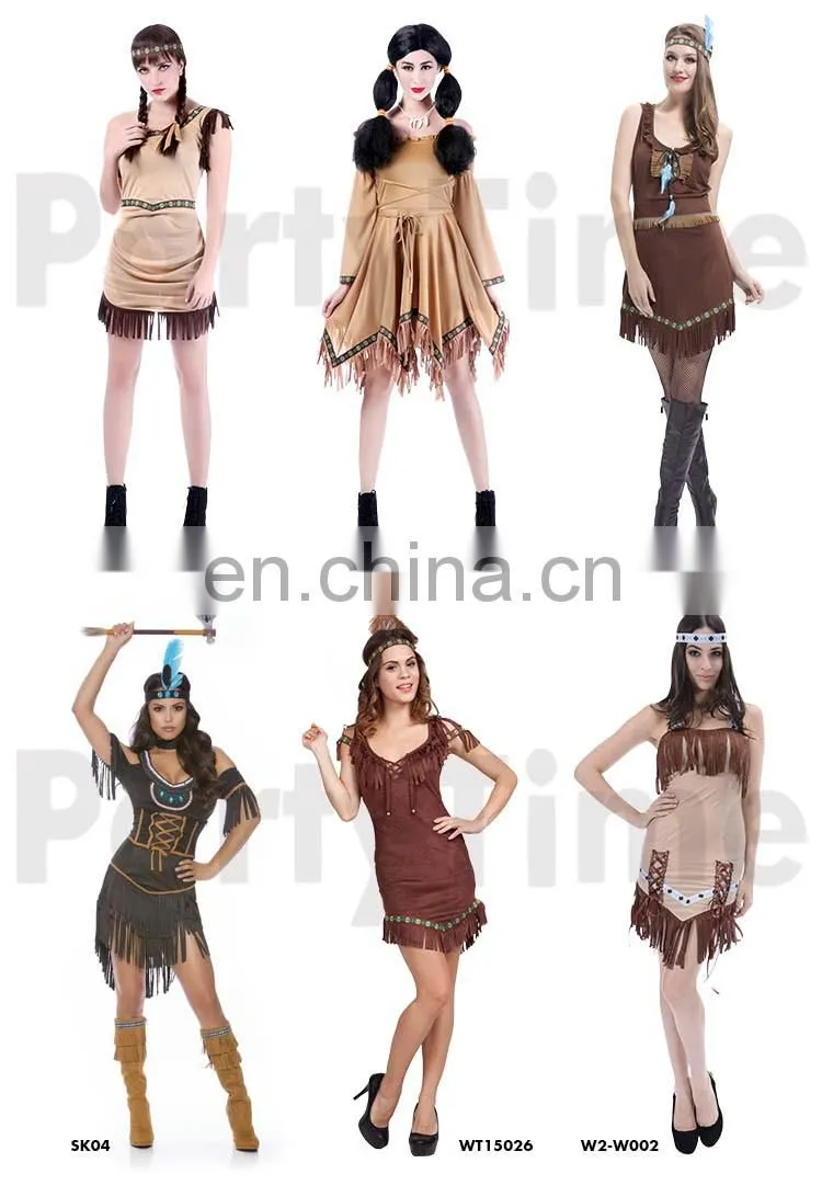 PTF63 classical style wholesale party caribbean costumes for sexy woman indian carnival costume