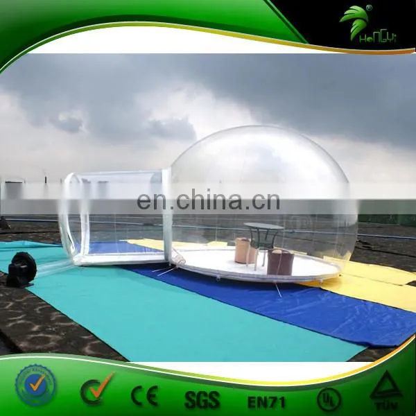 Hongyi Practical Clear Inflatable Tent / Wonderful Design Inflatable Transparent Tent For Camping And Decoration