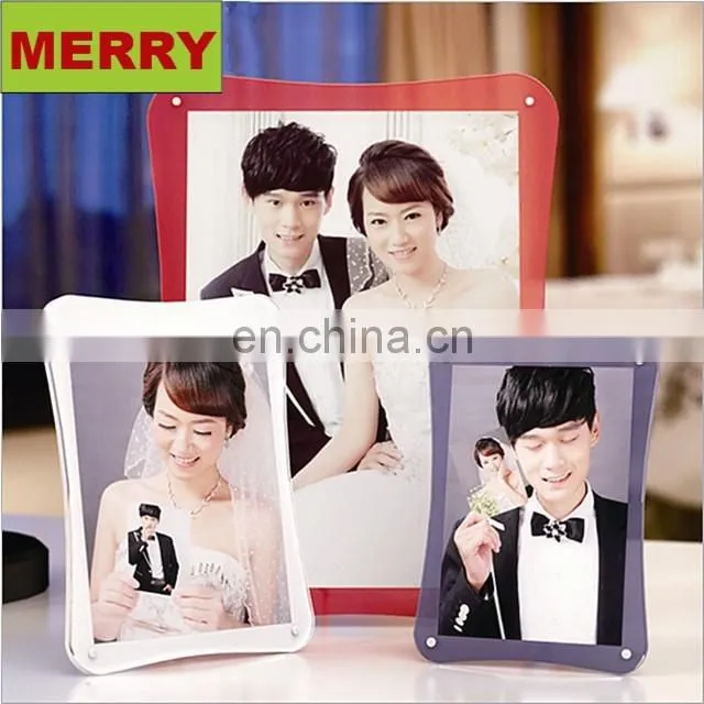 Guangzhou factory supply love wedding acrylic picture frame