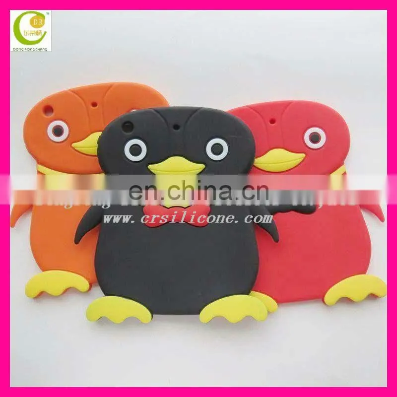 New Design animal cartoon shape Soft Silicone Rubber Case For Ipad