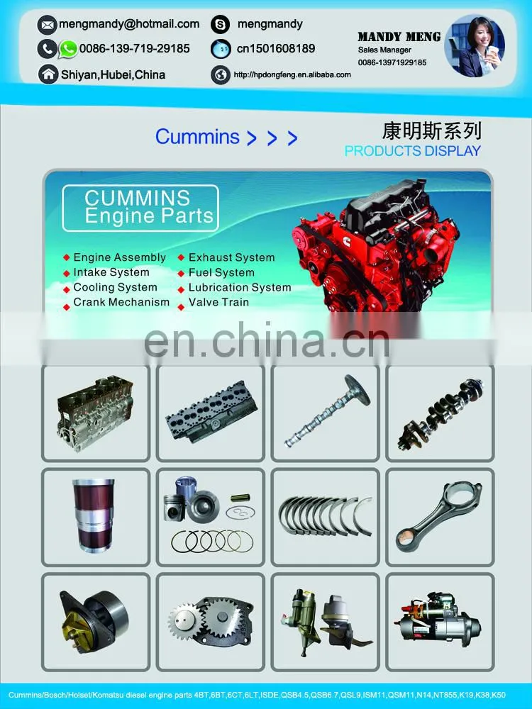 Motorcycle engine parts 3921669 cylinder block kits for 6CT8.3
