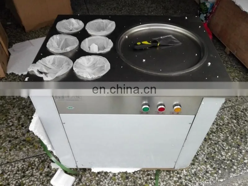 Hot sale cold stone table fry ice cream machine with best price and long service life