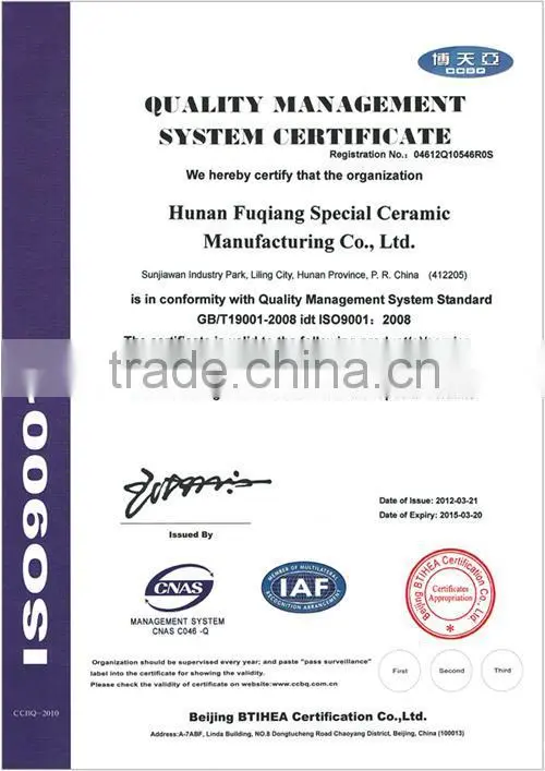 Heat Resistance Zirconia Ceramic Pipe for tube furnace