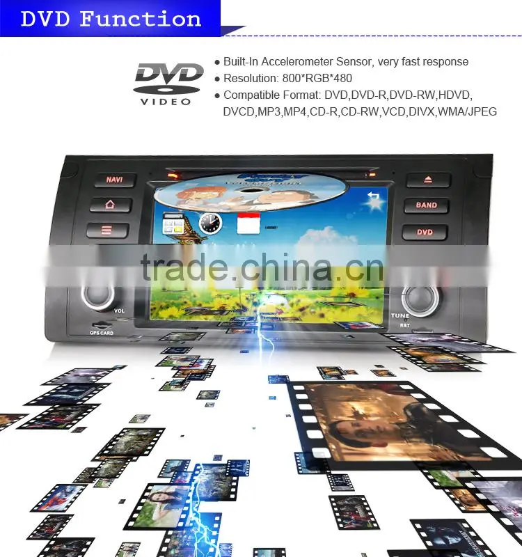 Erisin ES7153B 7" Touch Screen Auto Radio 2 Din Car Stereo Player for E39