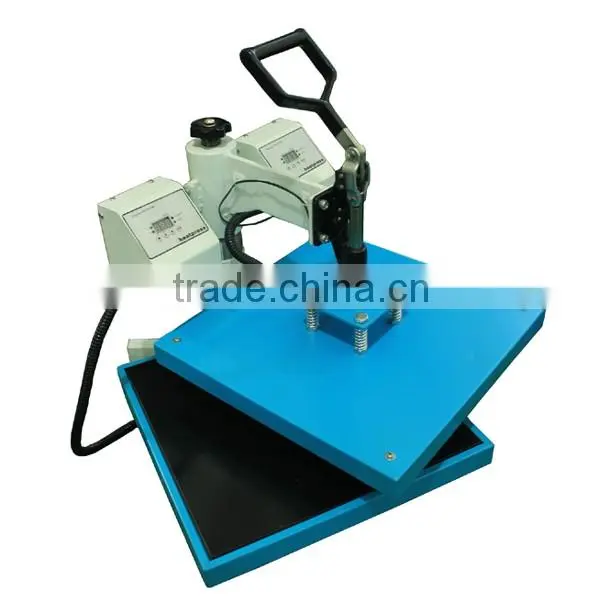 Dual Heat Plate Double Digital Meters Manual Operation Heat Transfer Machine for T-shirt