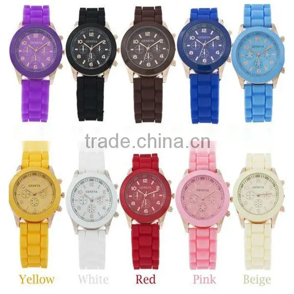 Lovely 2013 silicone band jelly watches