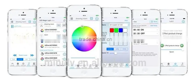 16 Million Multiple Colorful Smart Lighting 7W RGBW WiFi LED Bulb with Built-in WIFI Module for Connecting WIFI Router Directly