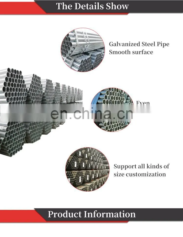 scaffolding schedule 40 4inch 2 inch 2m gi pipe shandong
