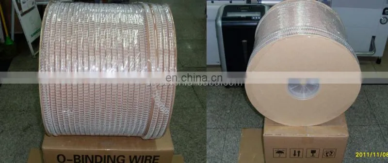 UT520 Automatic Twin spiral-o loop wire binding machine nylon coated binder equipment