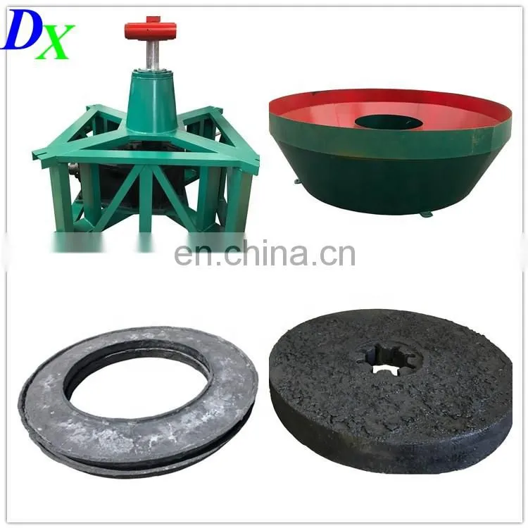 Double rollers Vertical 1200 wet pan mill gold grinding machine