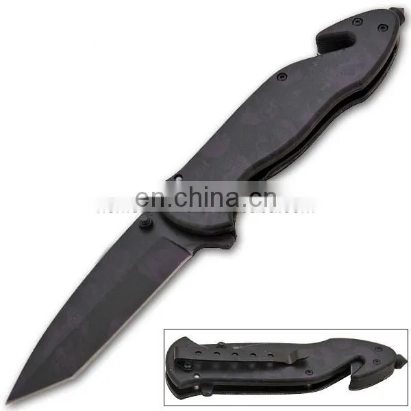 8.5"Series Glass Breaker FireFighter Rescue Survival knife
