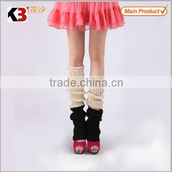 common competitve price knitted leg warmers 2015