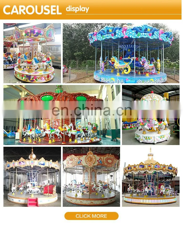 Top sale carousel entertainment children amusement park factory