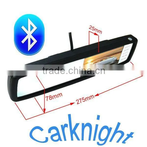 good quality 4.3 inch TFT-LCD Rearview Mirror car monitor touch button