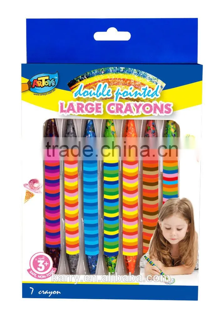 10 Long Multi-colors Crayon