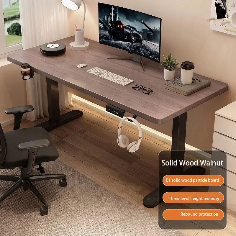 D05-1Solid Wood Walnut-black