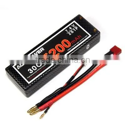 Hard case 7.4v lithium polymer battery for RC CAR Traxxas li-polymer Drone Helicopter