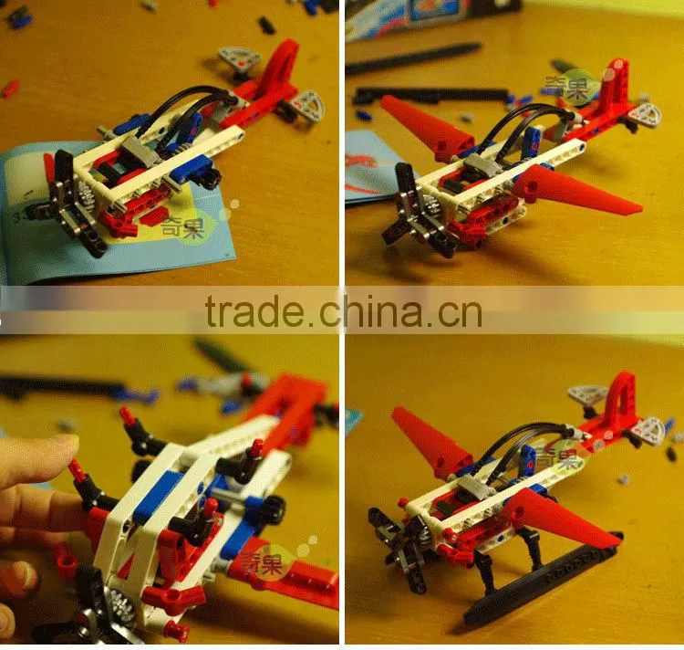 Decool bricks Airplane 116pcs Transport Series Helicopter Seapland Model Building Block Sets Educational DIY Toys for children