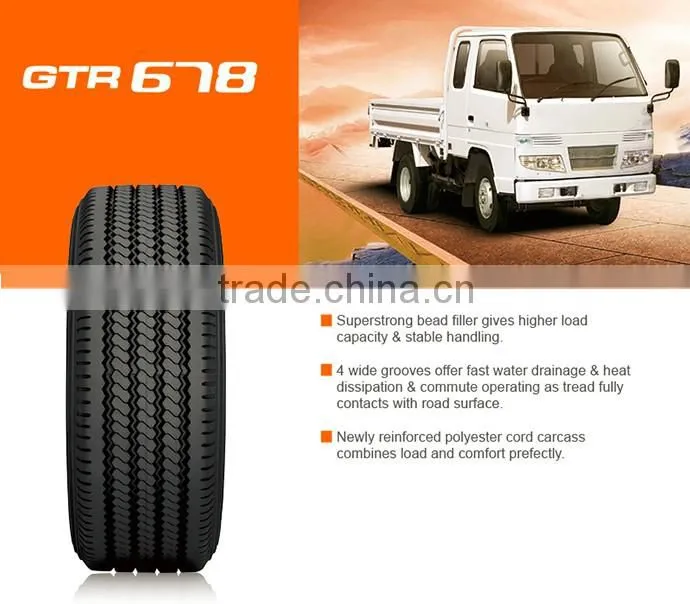 Chinese reliable supplier GTR678 Best selling radial discount light truck tires
