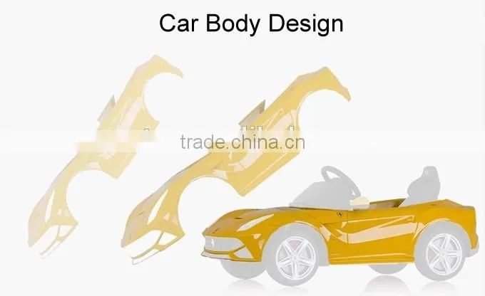 Battery opreated PP plastic type Ferrari F12 Licensed Ride on car for kids