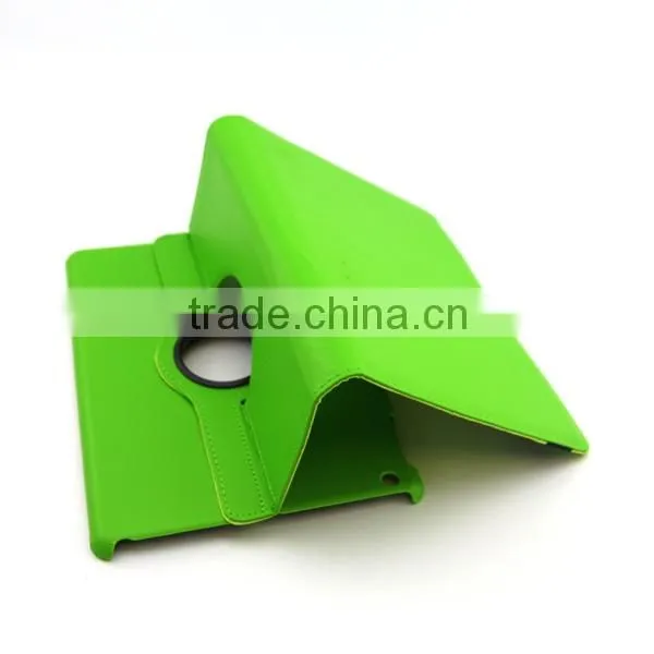flannel PU Leather case for Apple IPAD/IPAD mini/Tablet,can be rotated and folded