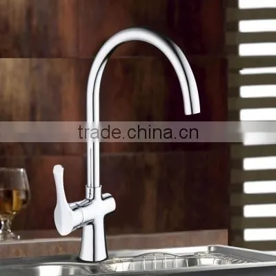 Single Hole Mounted Polished Surface Finished Kitchen Mixer