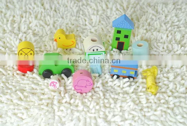 wooden string beads toy toys for kid educational