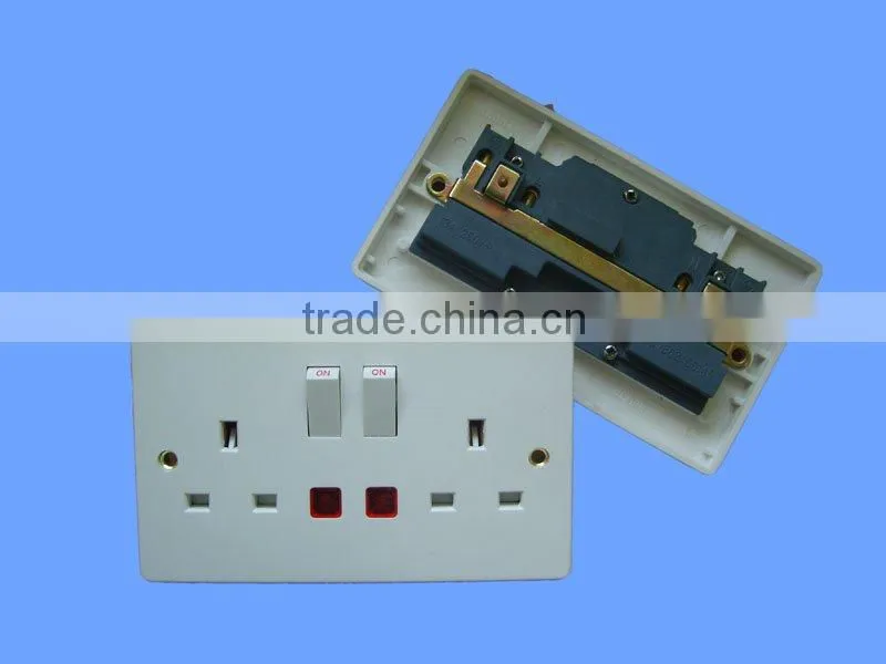 wall switch & socket with neon