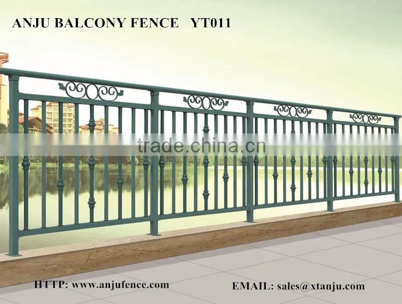 Power coating of Balcony grill designs / balcony fence YT011