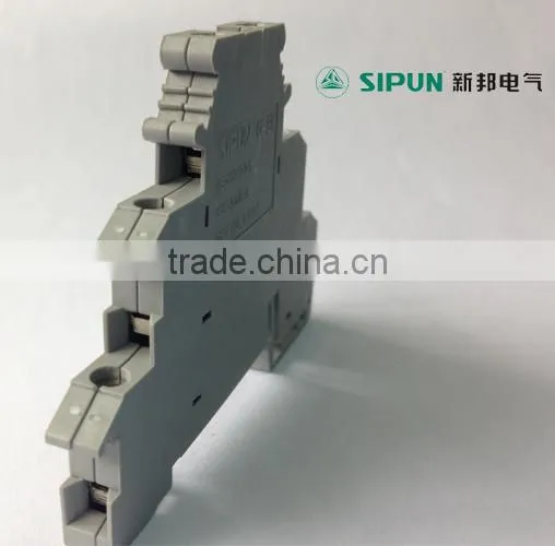 UK2.5 SQMM frame type three layer terminal block