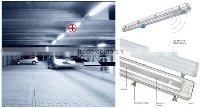 18W microwave t8 radar sensor led tube