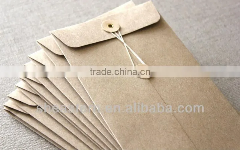 Customed Button String Envelope