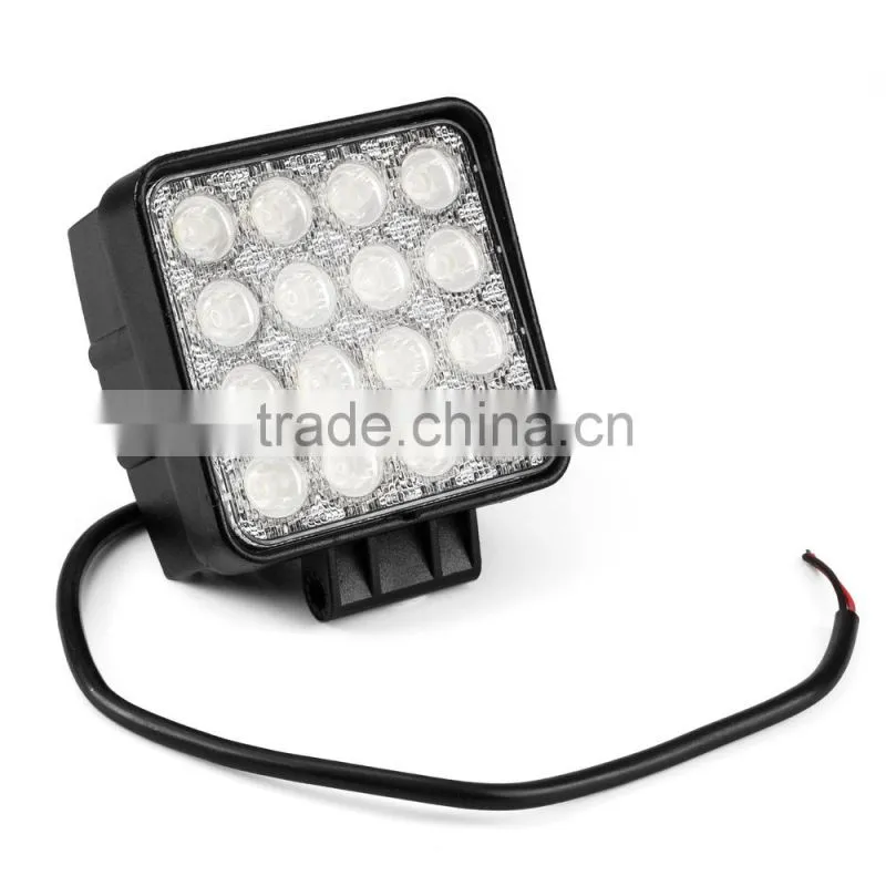4.3 inch 48W waterproof led work light used in tractor/off road