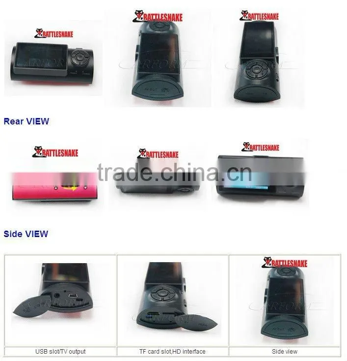 1080P 4 times digital zoom car video recorder