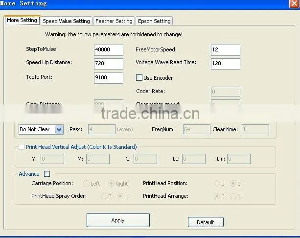 High speed 1.6M solvent printer price