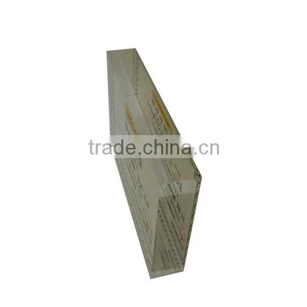 certificate display stand, acrylic block show to customer