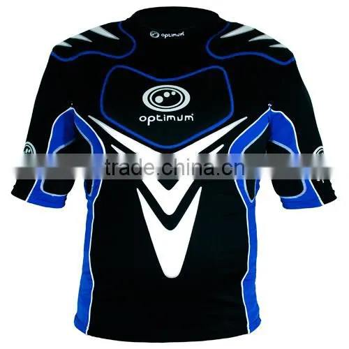 Rugby protection padded top short American Football pro combat compression gear padded protection wear