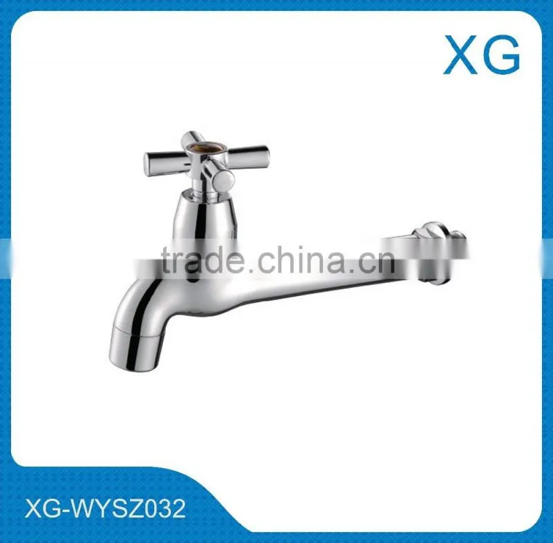 Triangular handle water faucet tap/single handle water bibcock tap/cross handle water faucet brass long body tap/Basin faucet