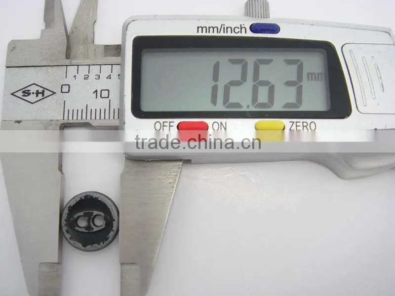 12.5mm good quality clothing with 2 hole metal shank sewing button