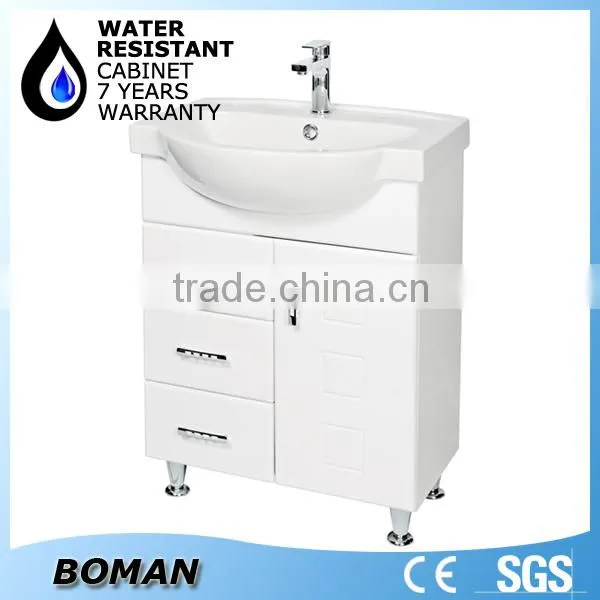 PVC white mirror cabinet modern bathroom mirror cabinets