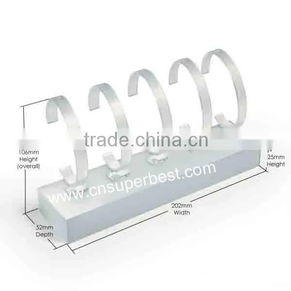 C shaped clear acrylic watch display stand